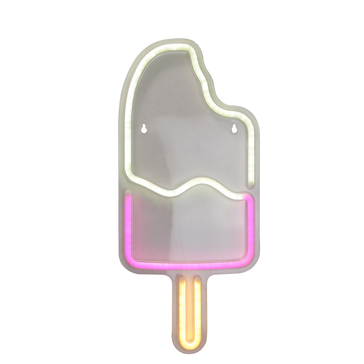17.75 in. Neon Style LED Lighted Popsicle Window Silhouette Sign
