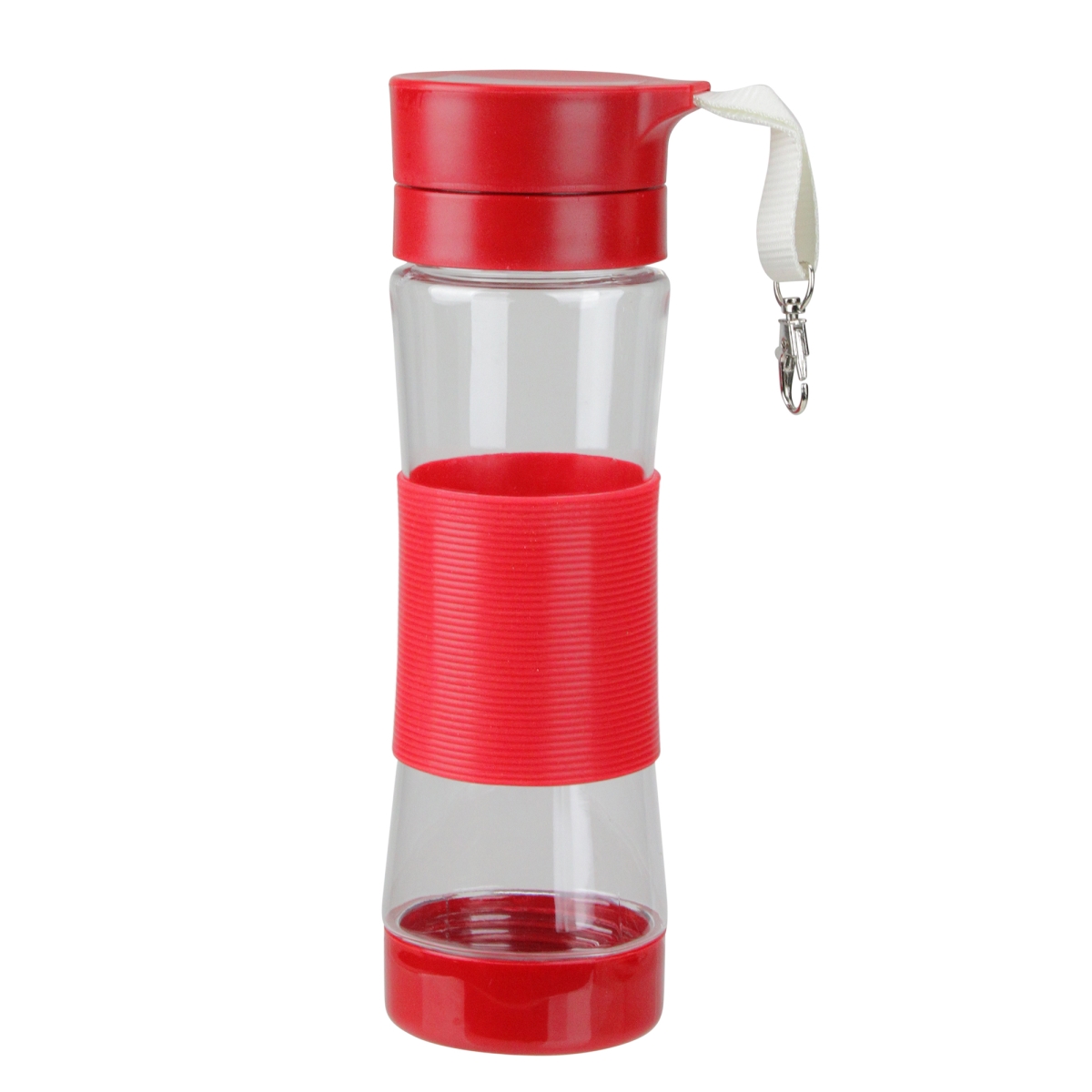 Picture of Avon 33406033 9.5 in. Clip On Water Bottle with Silicone Center Sleeve, Red