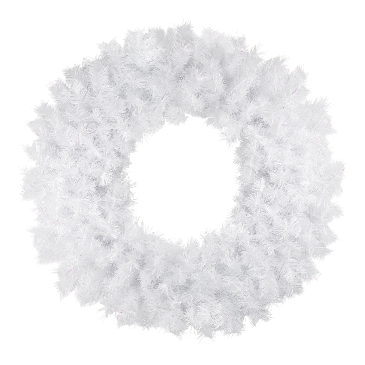 36 in. Unlit Spruce Artificial Christmas Wreath, Icy White