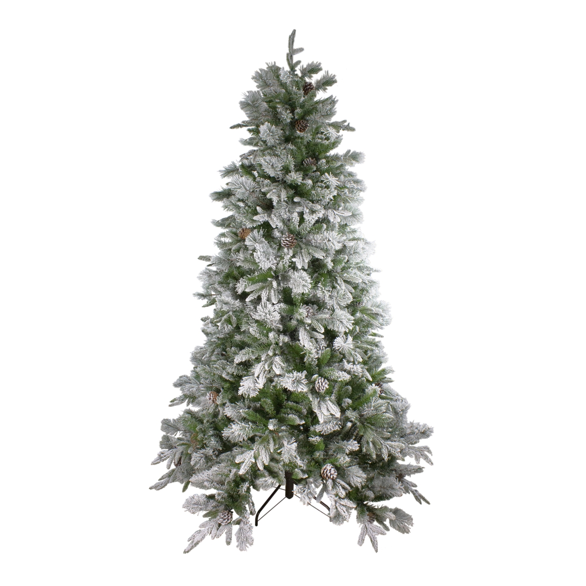 6.5 ft. Flocked Mixed Colorado Pine Artificial Christmas Tree - Unlit