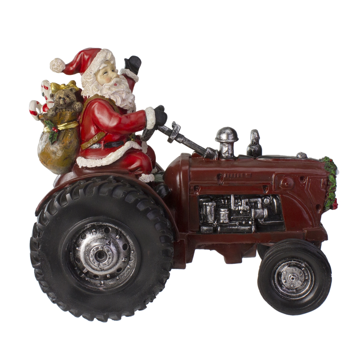 Picture of Northlight 33534870 11 in. Rustic Santa Claus on Tractor Tabletop Christmas Figure