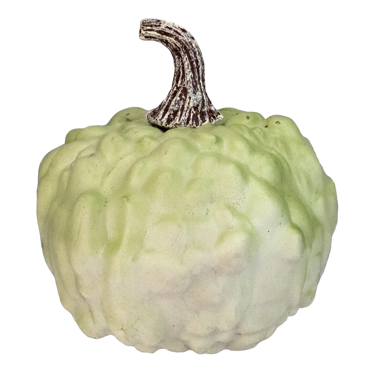 5.5 in. Textured Pumpkin Fall Harvest Table Top Decoration, Green