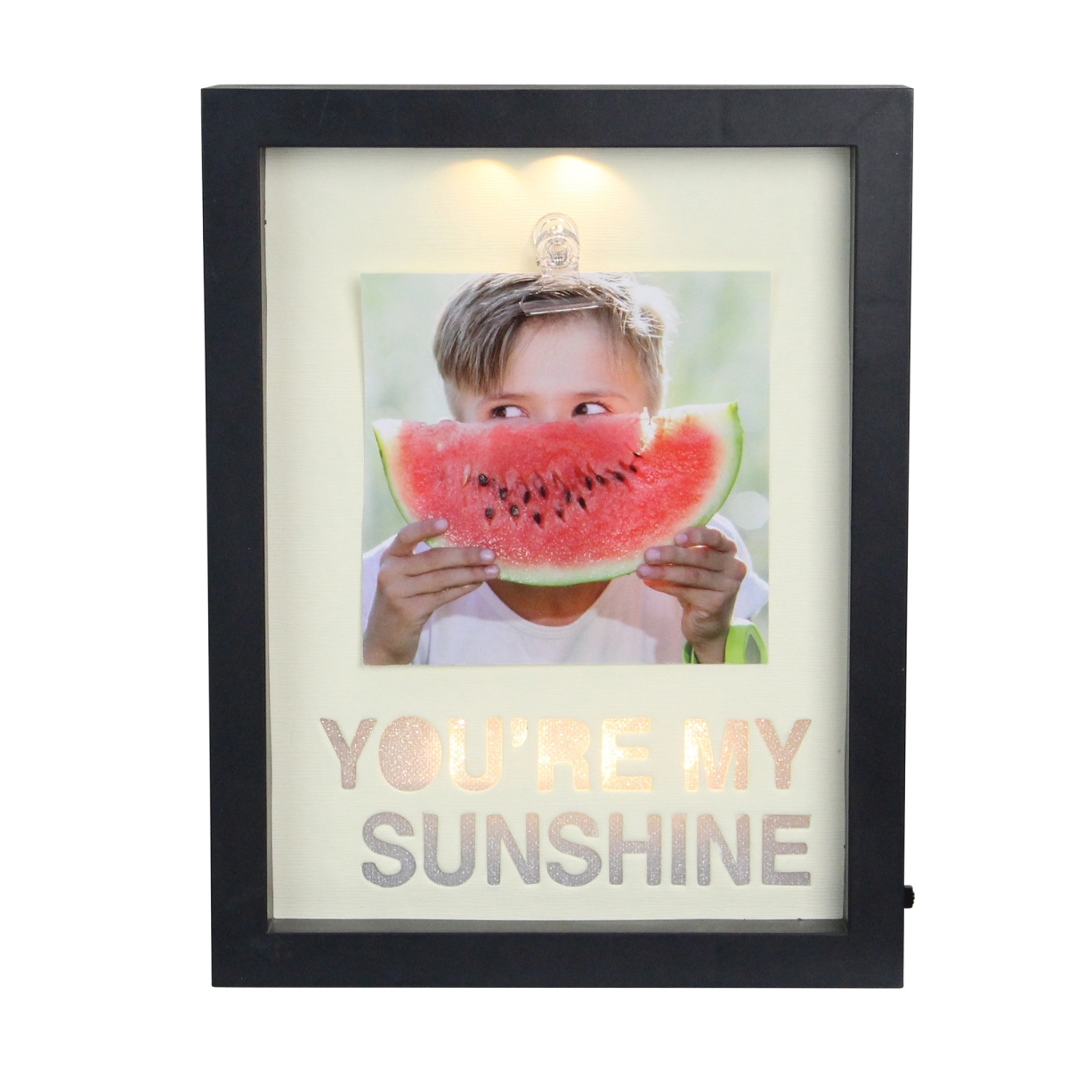 4 x 4 in. LED Lighted Youre My Sunshine Picture Frame with Clip