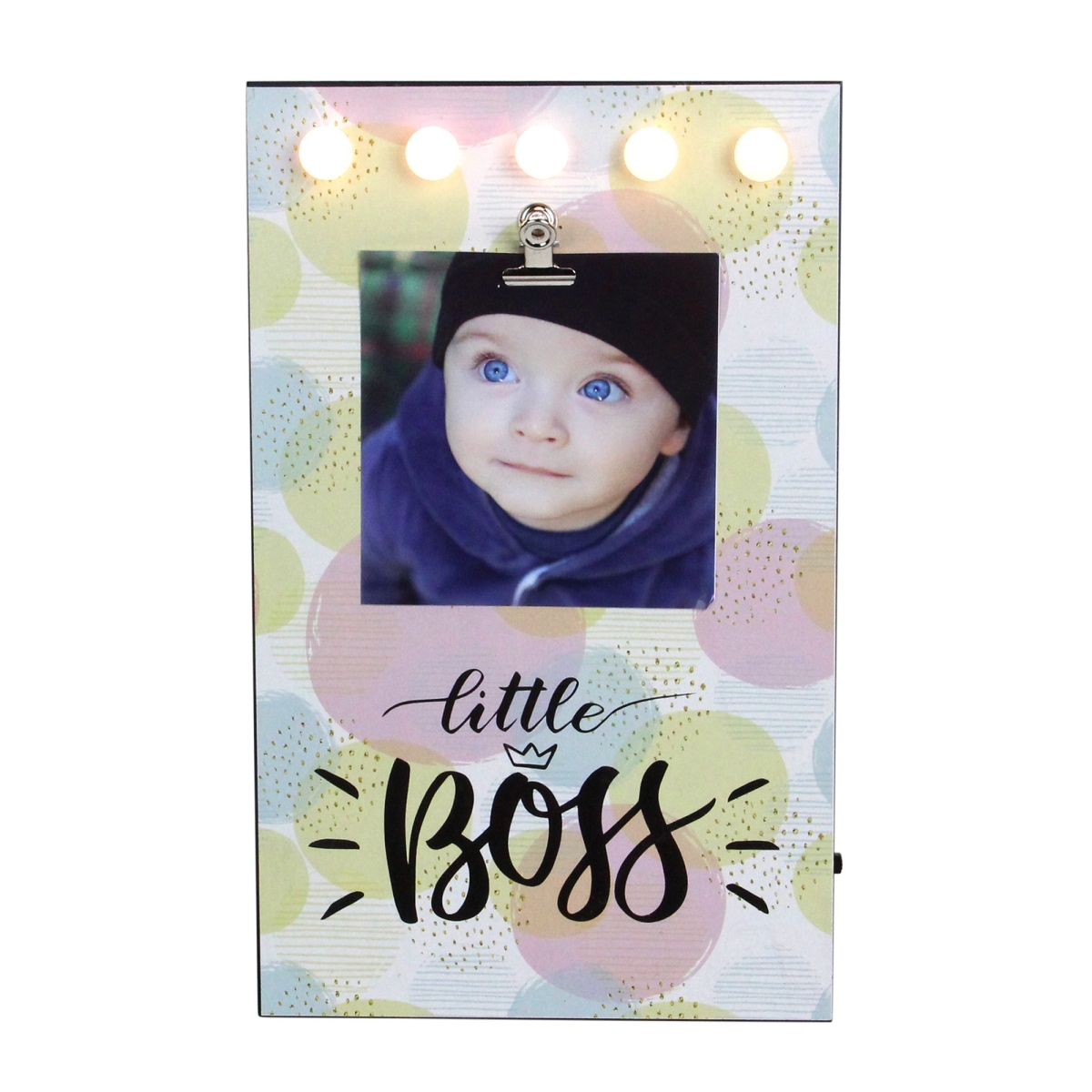 4 x 6 in. LED Lighted Little Boss Picture Frame with Clip