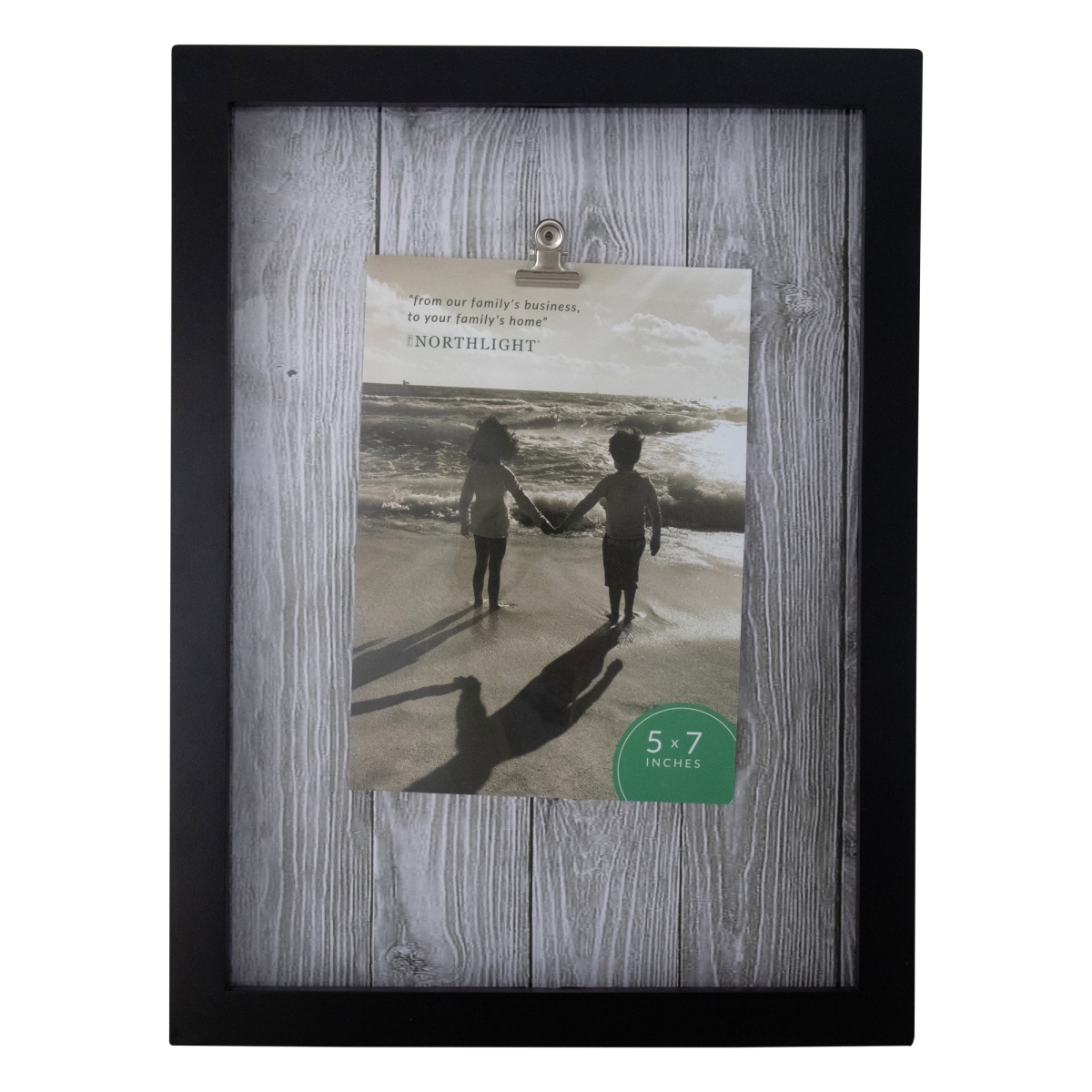 5 x 7 in. Picture Frame with Clip, Black & White