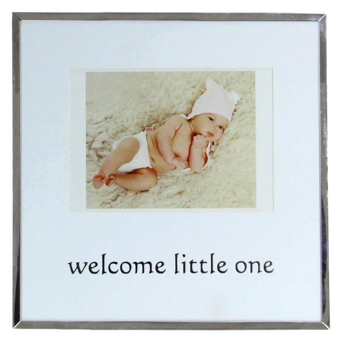 4 x 6 in. Baby Photo Picture Frame, Silver