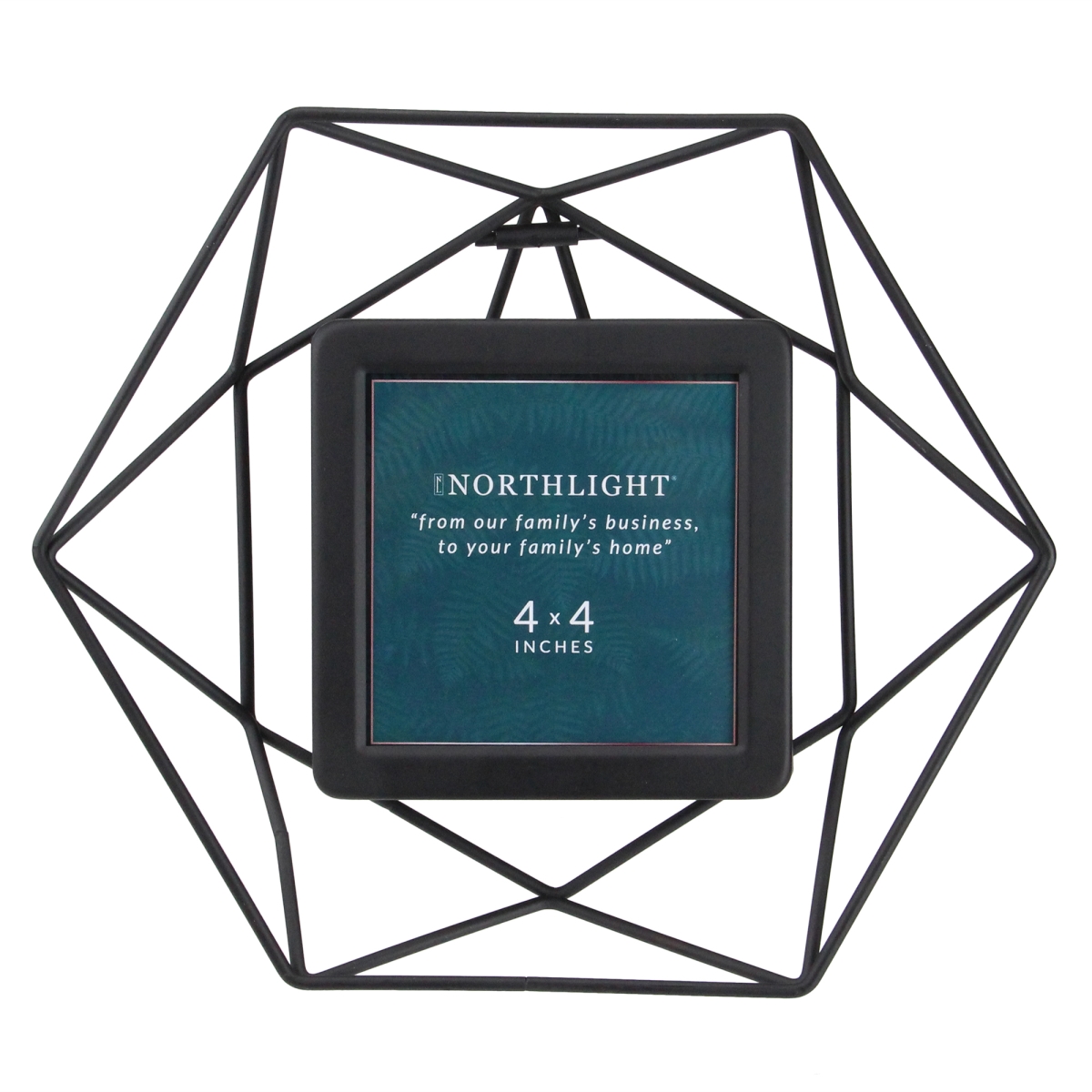 4 x 4 in. Hexagonal Picture Frame, Black