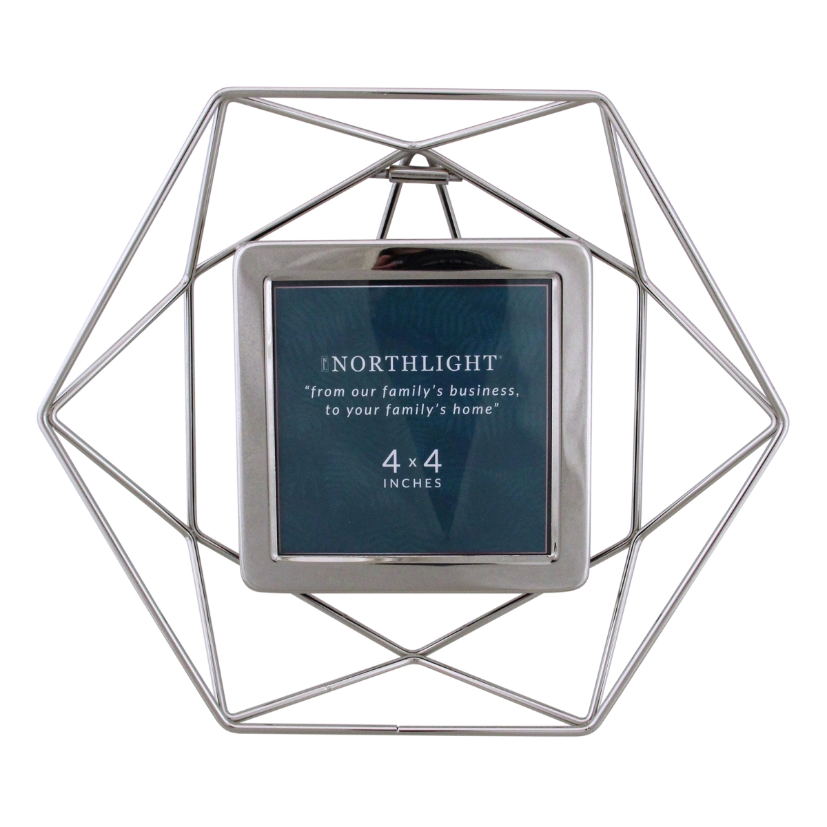 4 x 4 in. Hexagonal Picture Frame, Silver