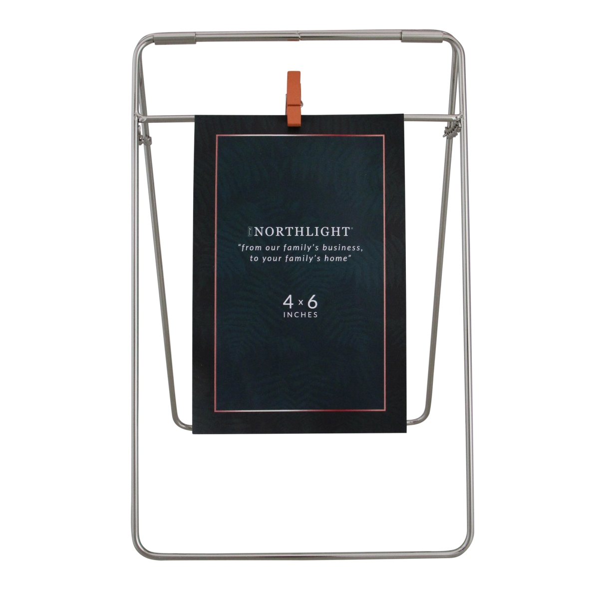 4 x 6 in. Clip On Picture Frame, Silver