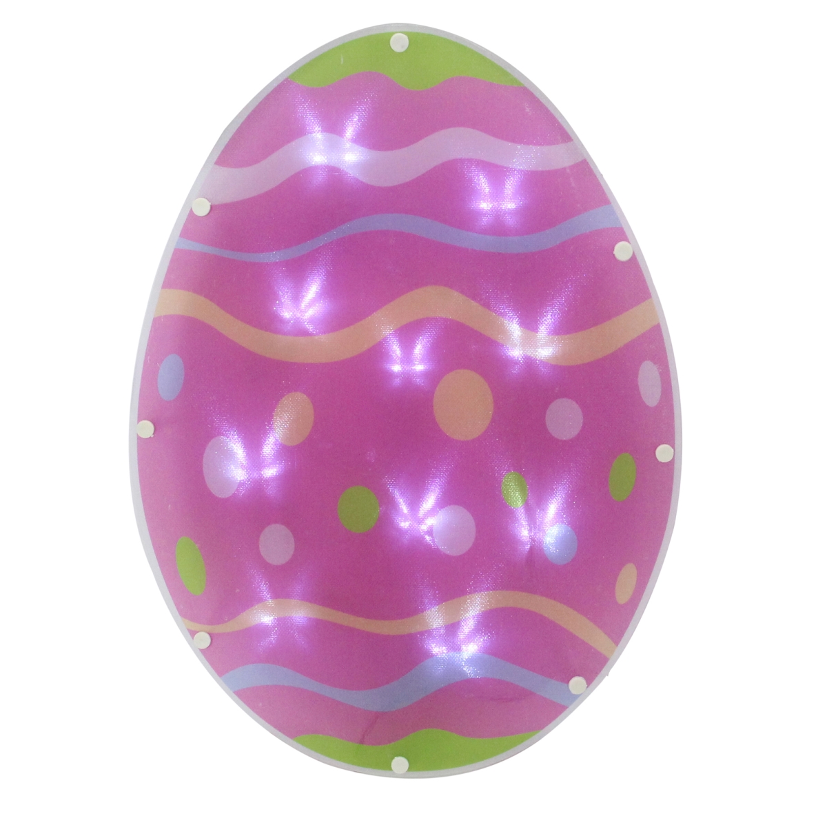 14 in. Battery Operated LED Lighted Easter Egg Window Silhouette