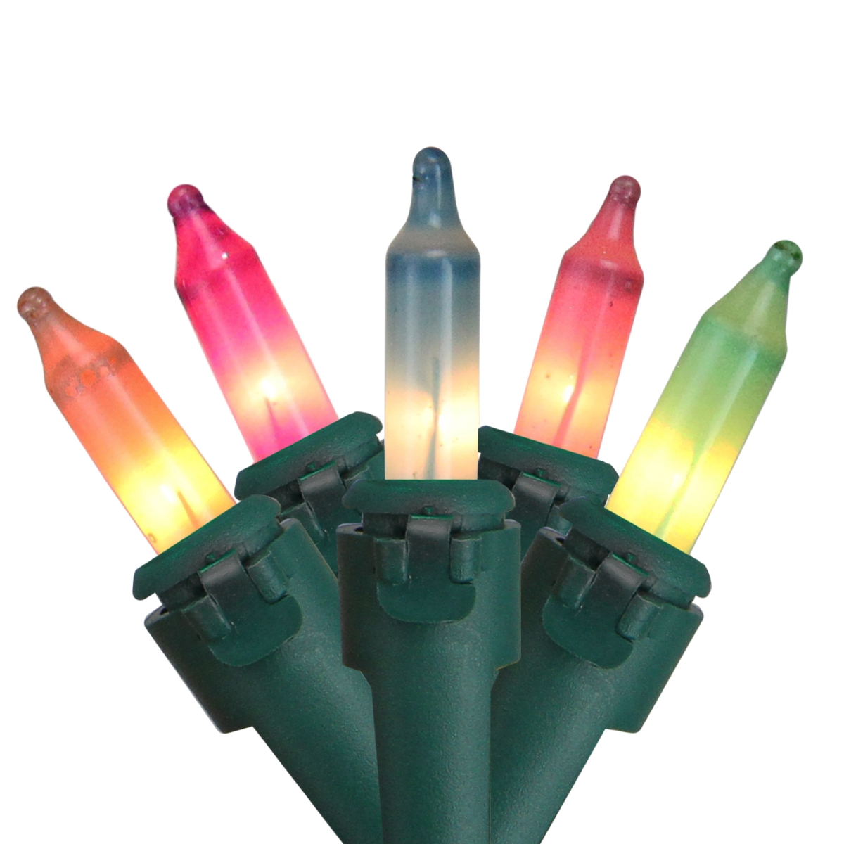 Pastel Multi-Color Mini Easter Light Set 10 ft. Green Wire - 50 Count