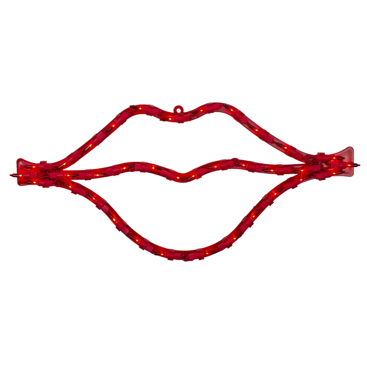 17.5 in. Lighted Red Lips Valentines Day Window Silhouette