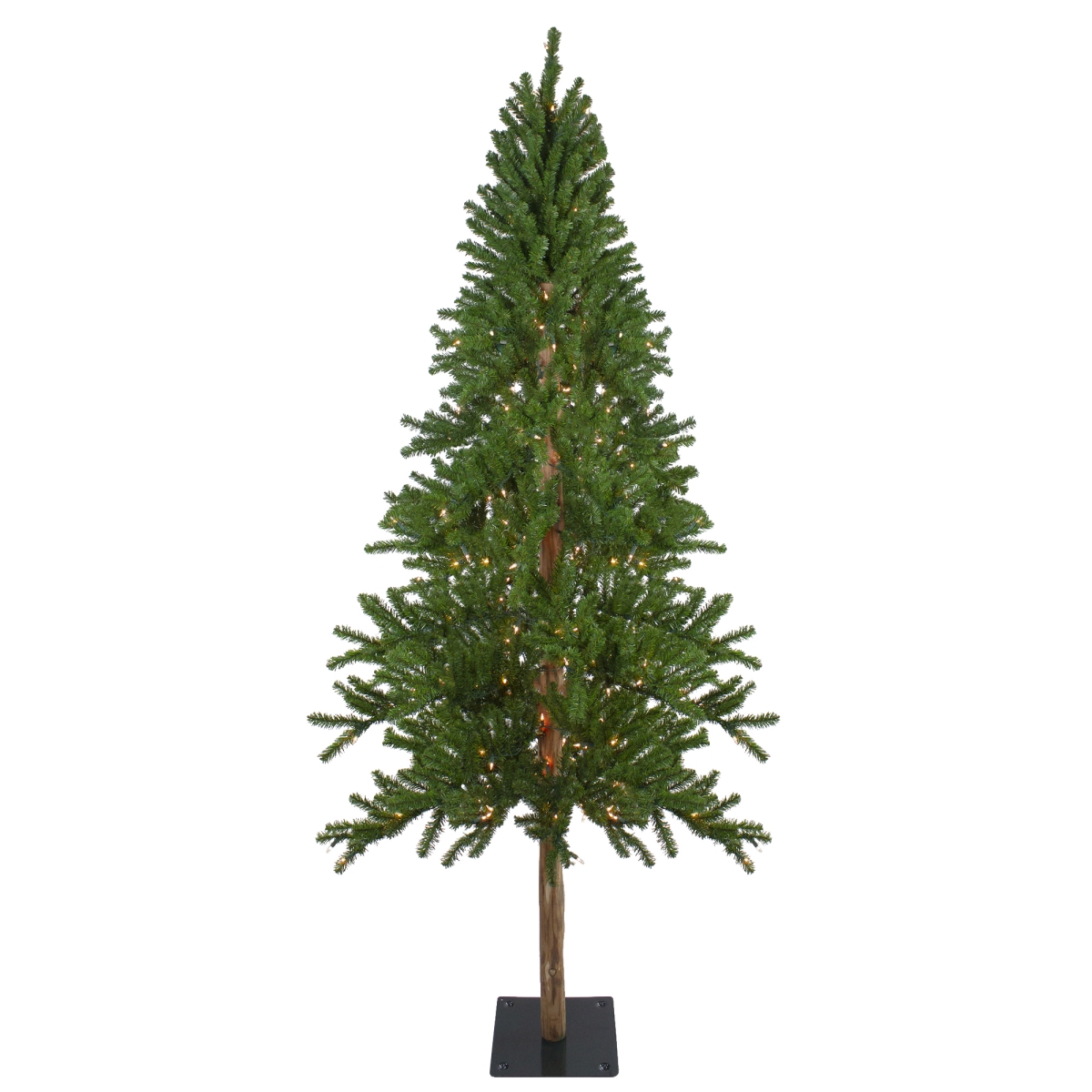 7 ft. Pre-Lit Alpine Artificial Christmas Tree - Clear Lights
