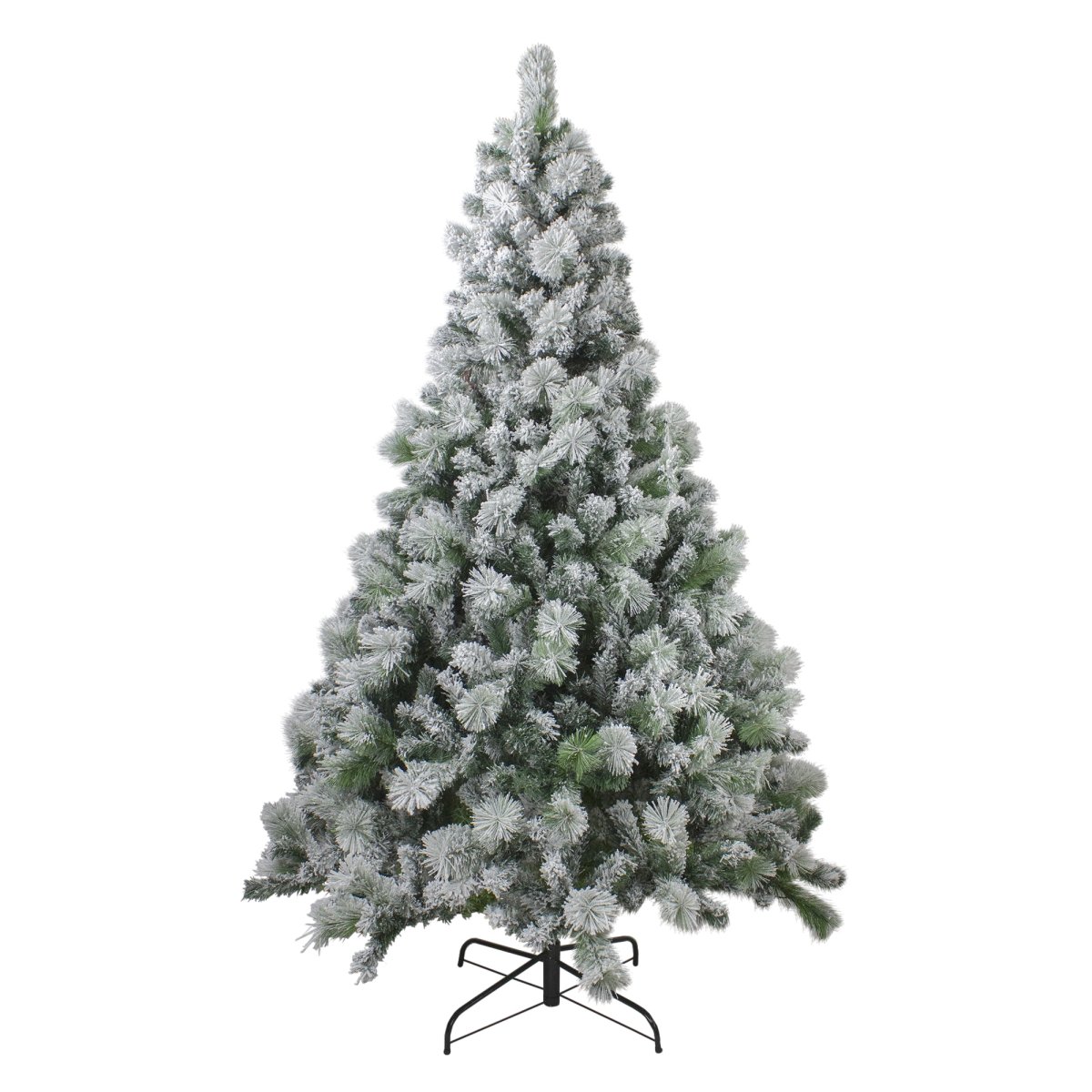 33663448 6.5 ft. Flocked Somerset Spruce Artificial Christmas Tree - Unlit -  NorthLight