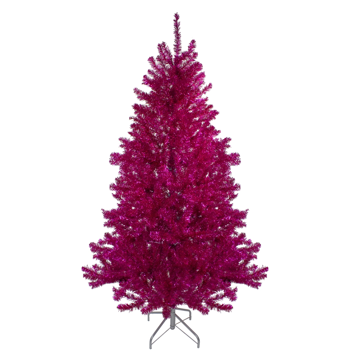 6 ft. Metallic Pink Tinsel Artificial Christmas Tree - Unlit