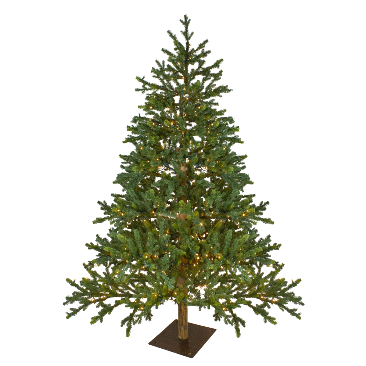6.5 ft. Pre-Lit LED North Pine Artificial Christmas Tree - Clear Lights