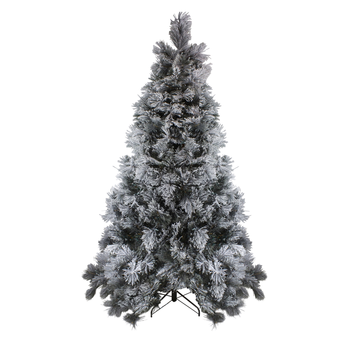 7.5 ft. Flocked Black Spruce Artificial Christmas Tree - Unlit