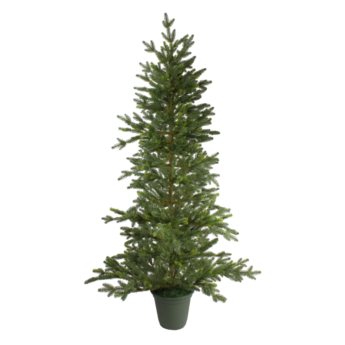 33388954 6 ft. Potted Noble Pine Artificial Christmas Tree - Unlit -  NorthLight