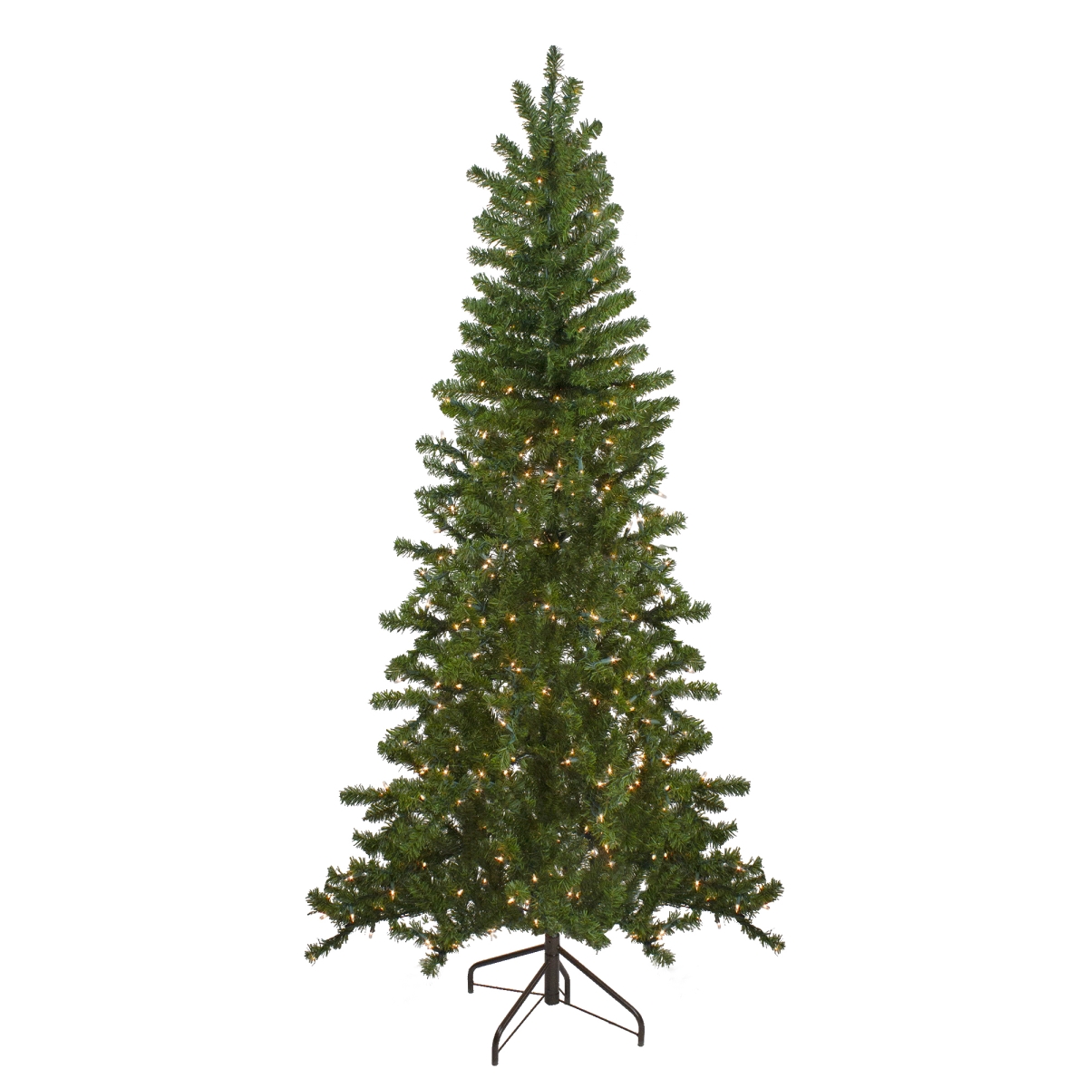6.5 ft. Pre-Lit Canadian Pine Artificial Christmas Wall Tree - Clear Lights