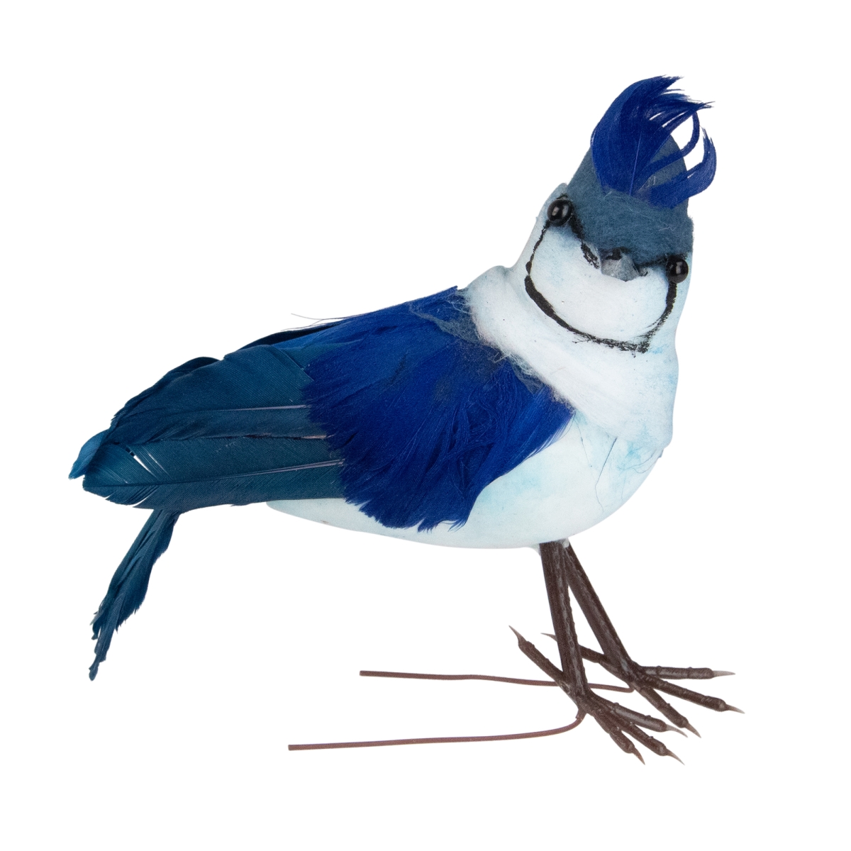 4.5 in. Blue & White Blue Jay Clip On Christmas Ornament