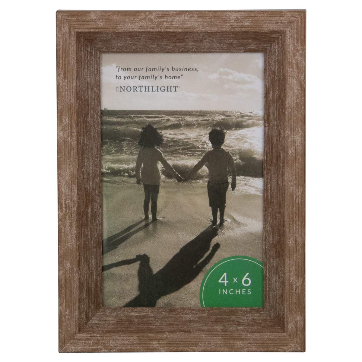 7.5 in. Classical Rectangular Photo Picture Frame, Brown - 4 x 6 in.