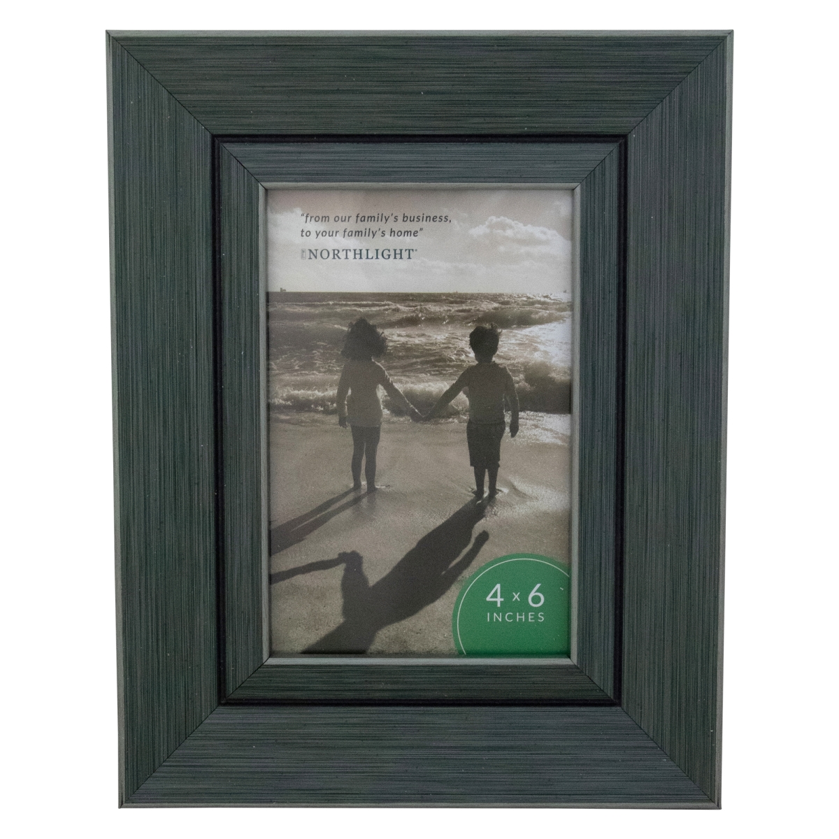 9.25 in. Classical Rectangular Photo Picture Frame, Gray & Black - 4 x 6 in.