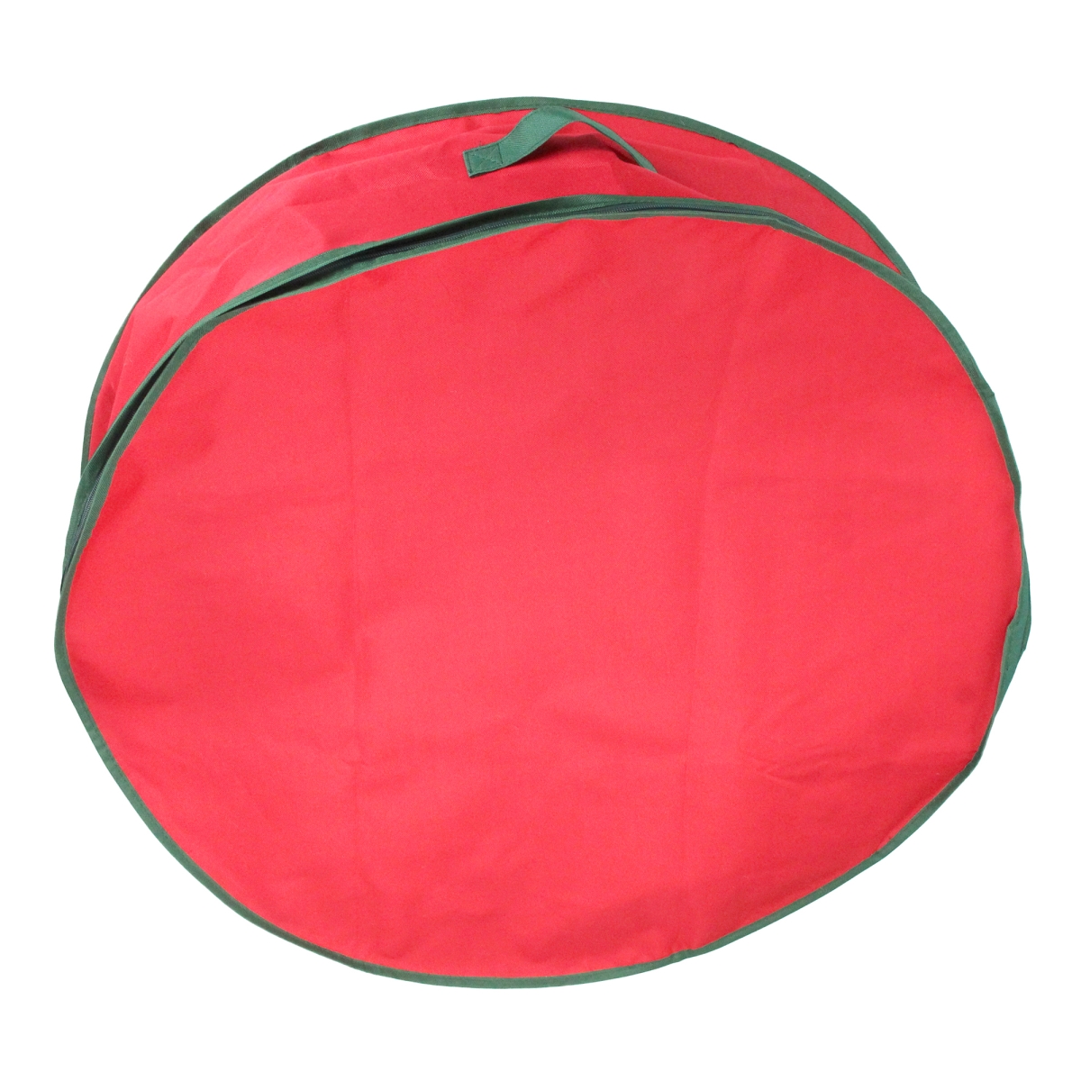 33841592 36 in. Red & Green Christmas Wreath Storage Bag