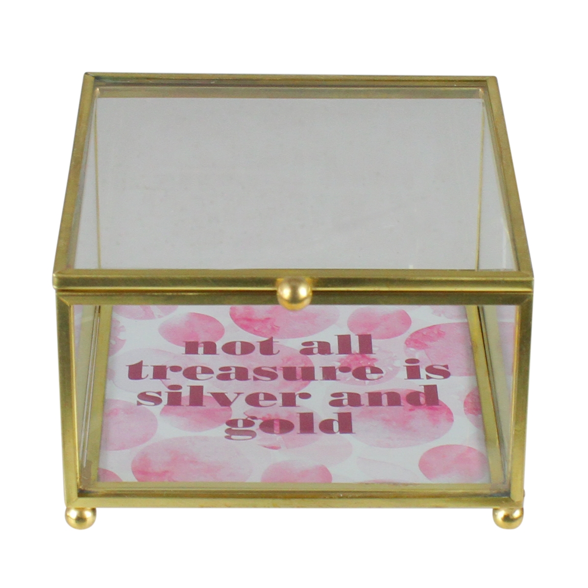 Picture of Avon 33537562 4.25 in. Gold Finished Keepsake Box with Lid