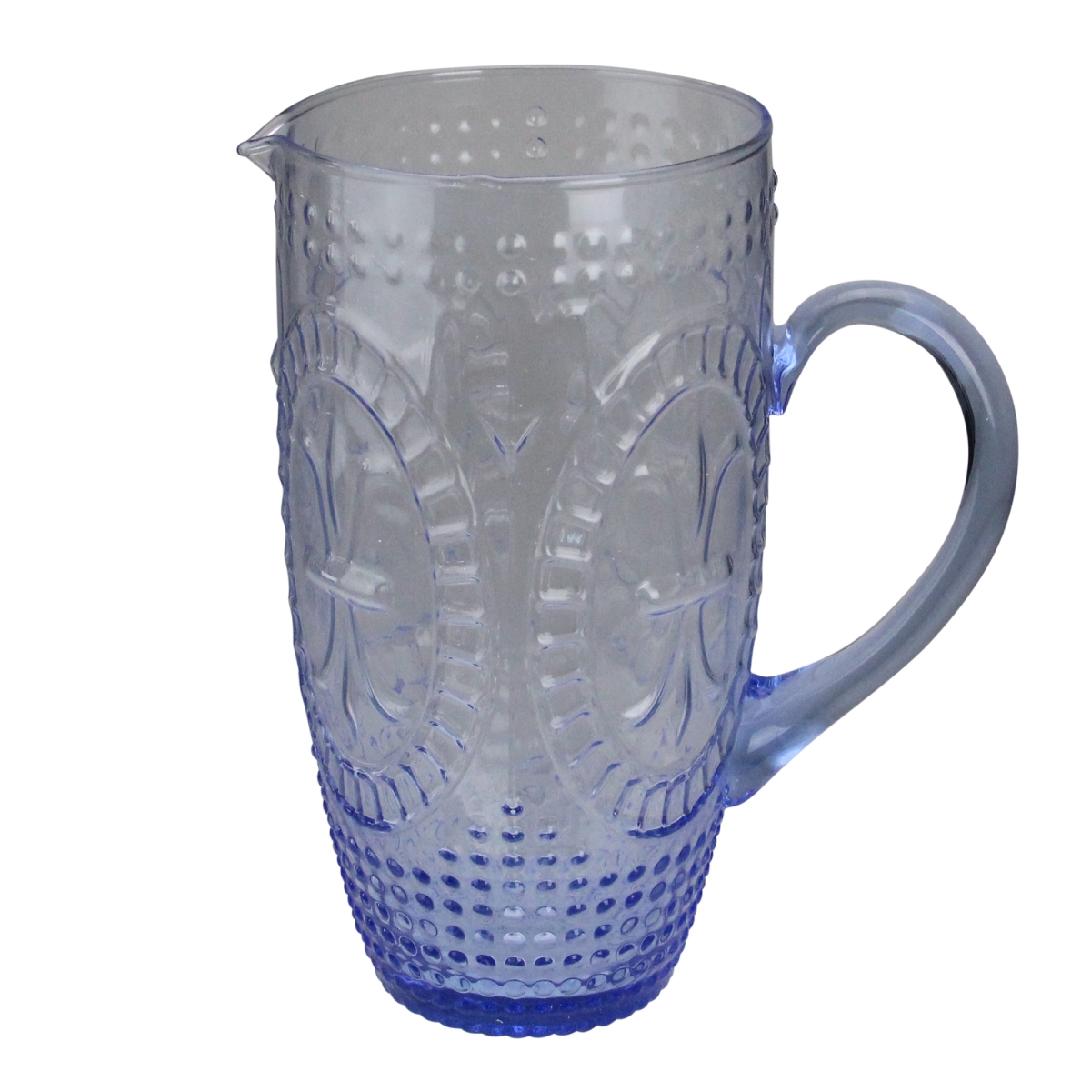 Picture of Avon 33537601 8.75 in. Textured Glass Beverage Pitcher - Blue