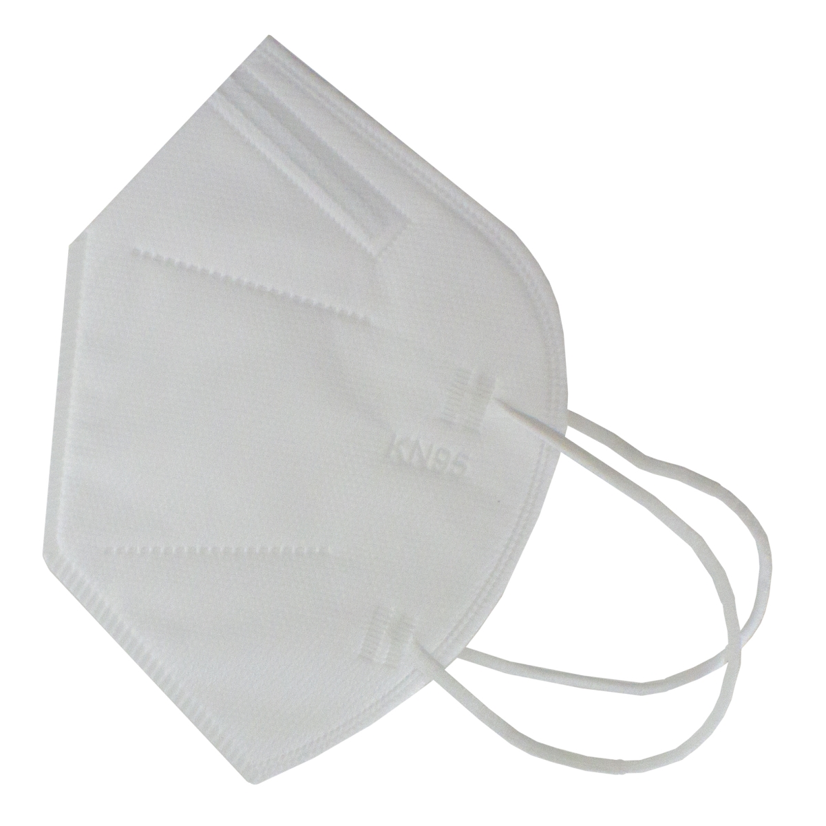34317245 4 Ply Disposable KN95 Face Masks, White - Pack of 5