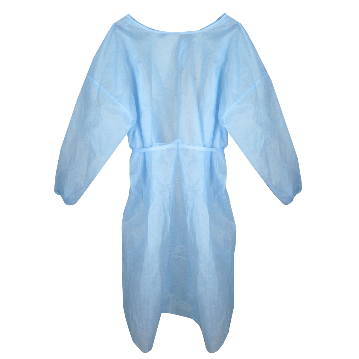 Personal Protection Isolation Disposable Cap Gown & Booties, Blue - Medium