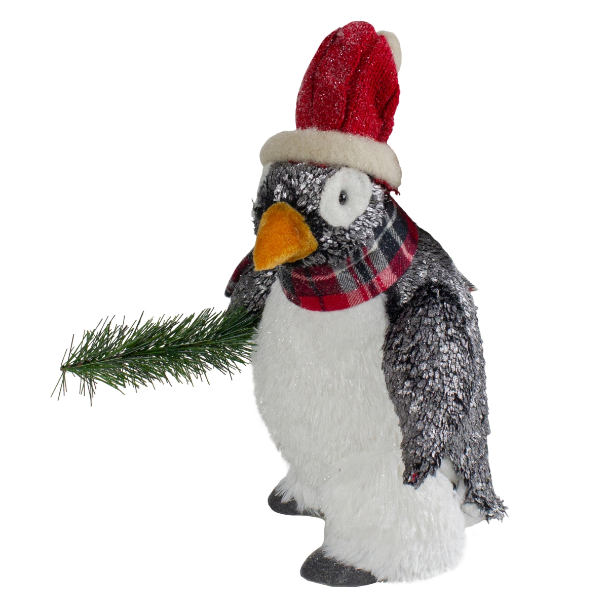 34302431 13 in. Plush Penguin Tabletop Decoration Christmas Figure