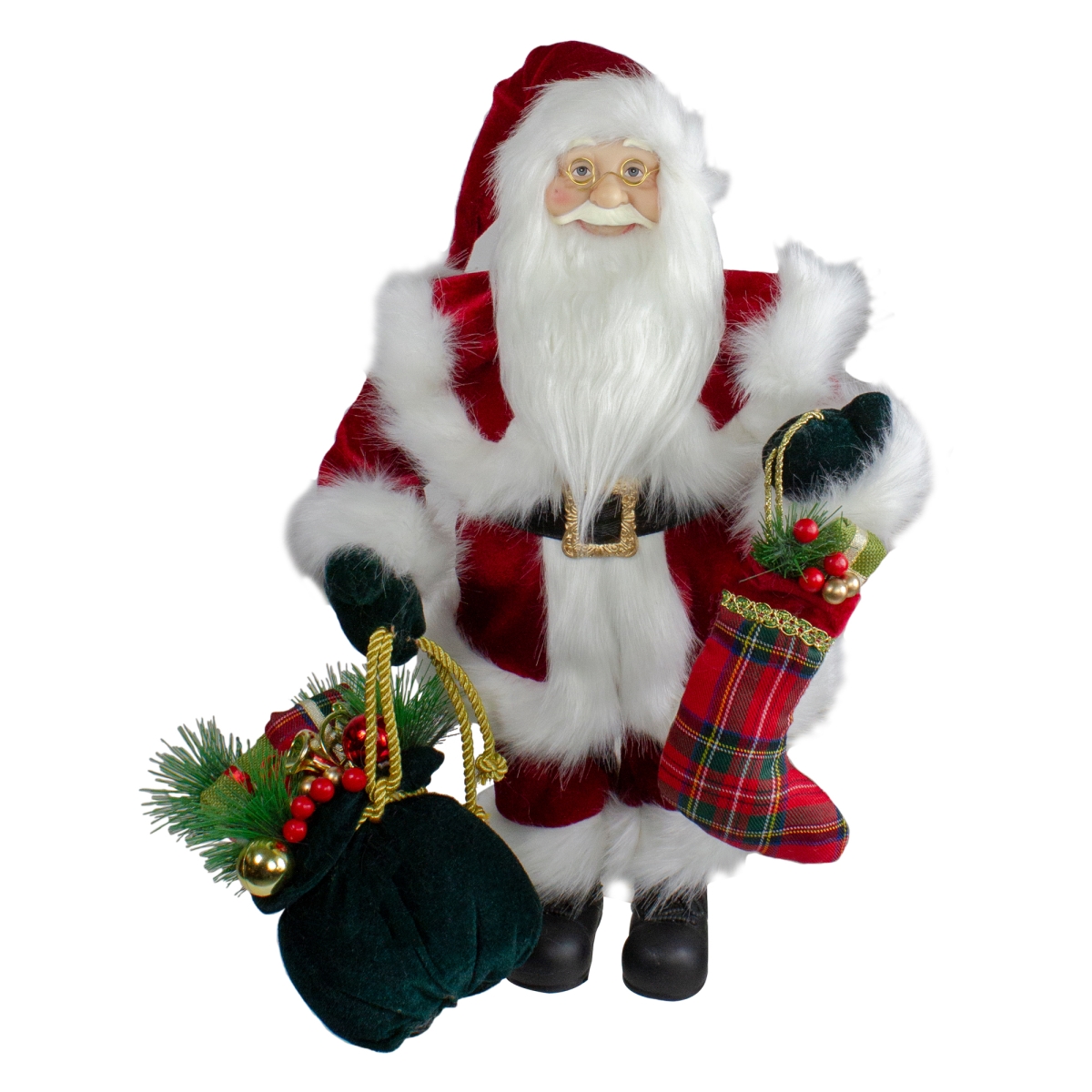 Picture of Northlight 34316595 18 in. Standing Santa Christmas Figure with Presents
