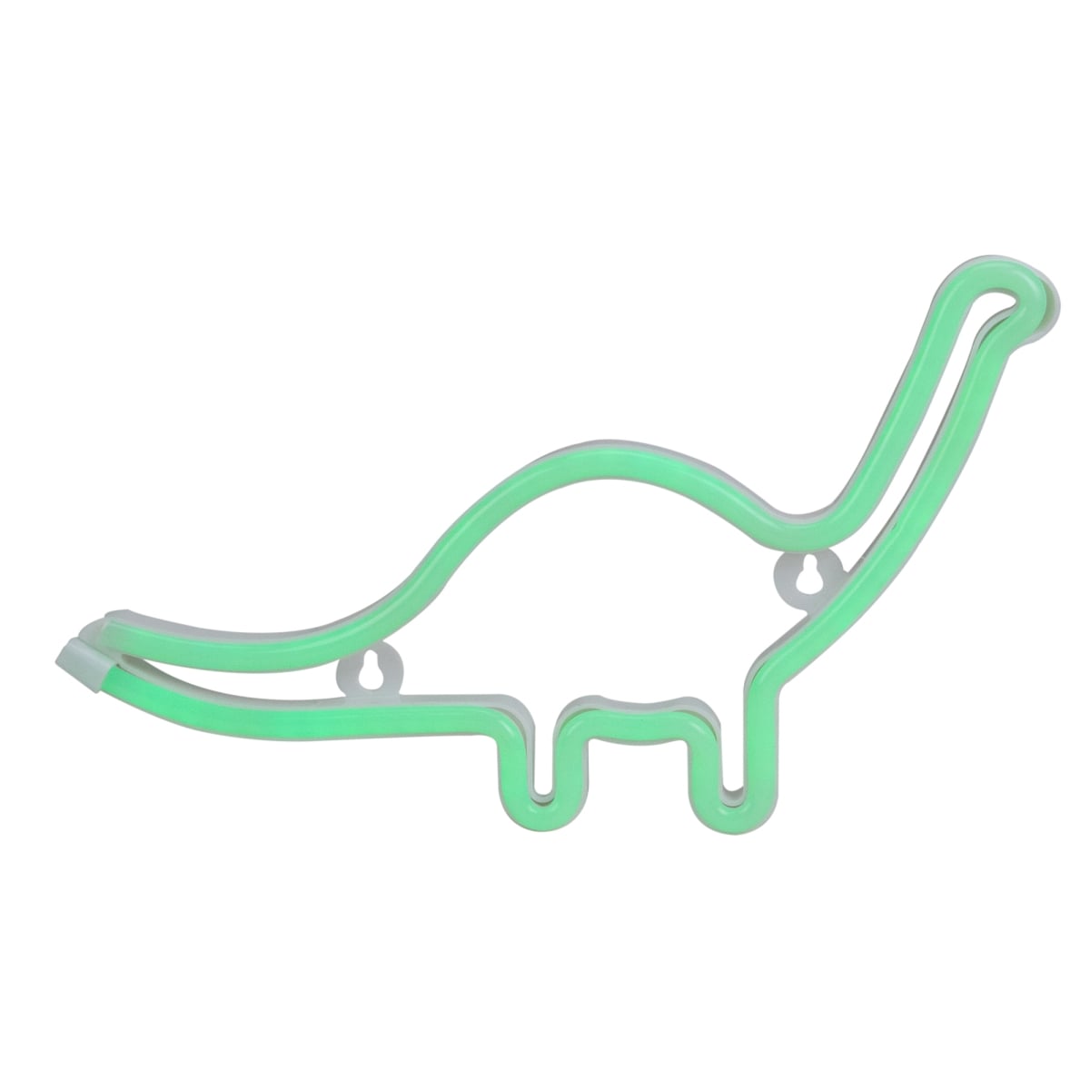 34337558 26 in. Brontosaurus LED Lighted Neon Dinosaur Window Silhouette Sign, Green