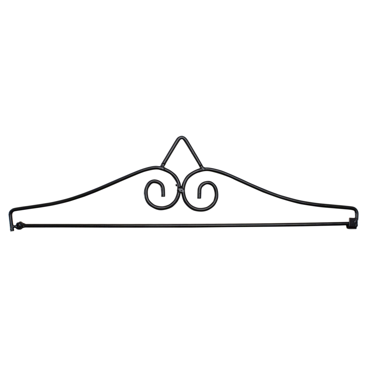 14.5 in. Metal Garden Flag Hanger - Black