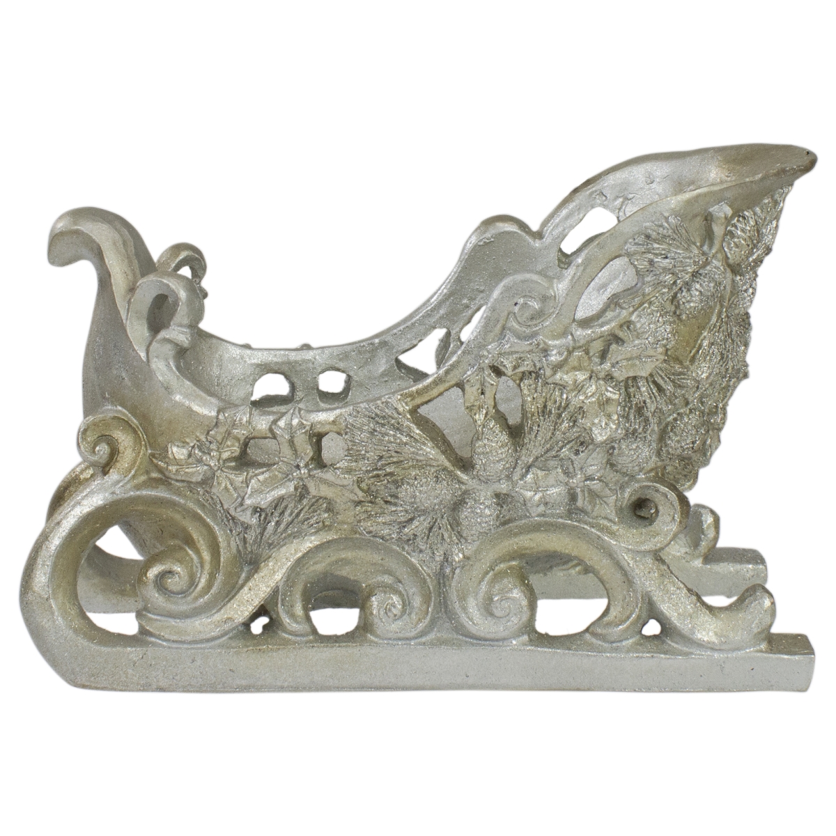 Picture of NorthLight 33534869 10 in. Champagne Resin Christmas Sleigh Tabletop Decor