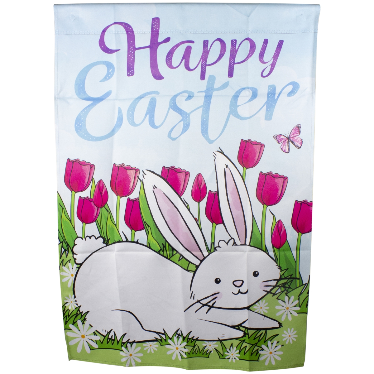 28 x 40 in. Happy Easter Bunny Outdoor House Flag