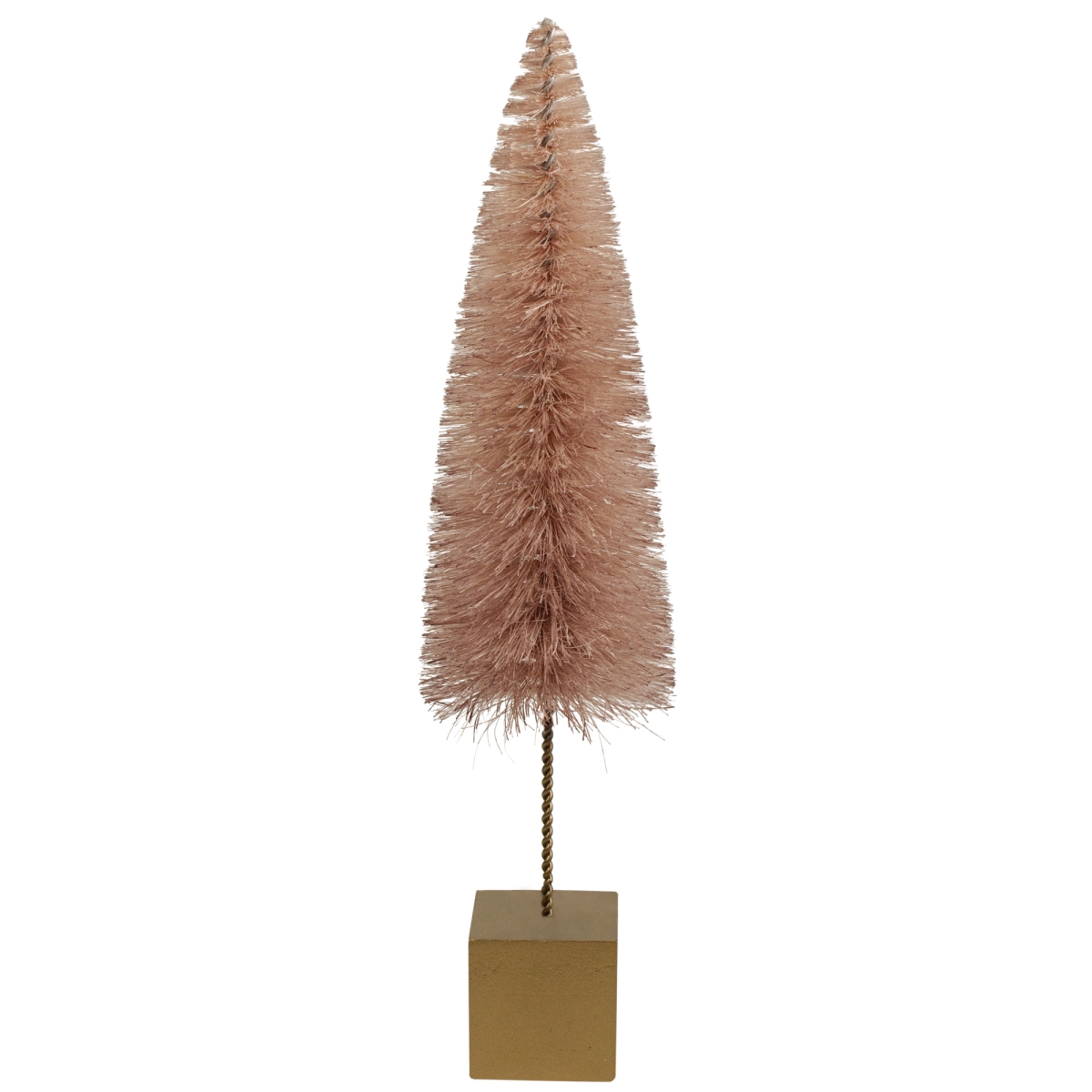 34313247 14 in. Sisal Christmas Tree Table Top Decor, Brown