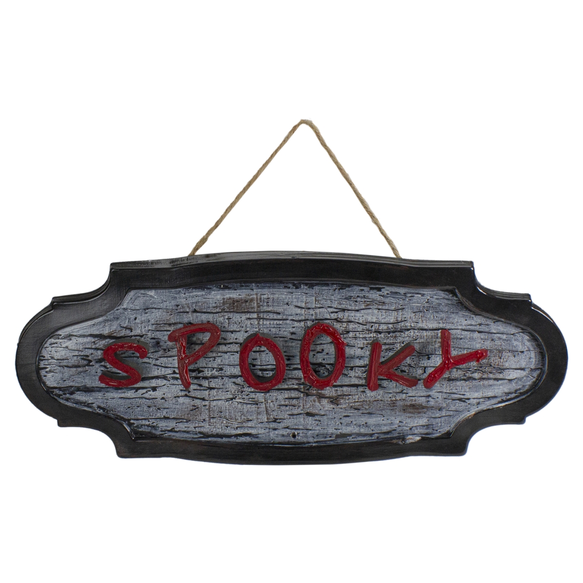 Picture of NorthLight 34289222 20.5 in. Animated Spooky in. Halloween Sign&#44; Red & Gray