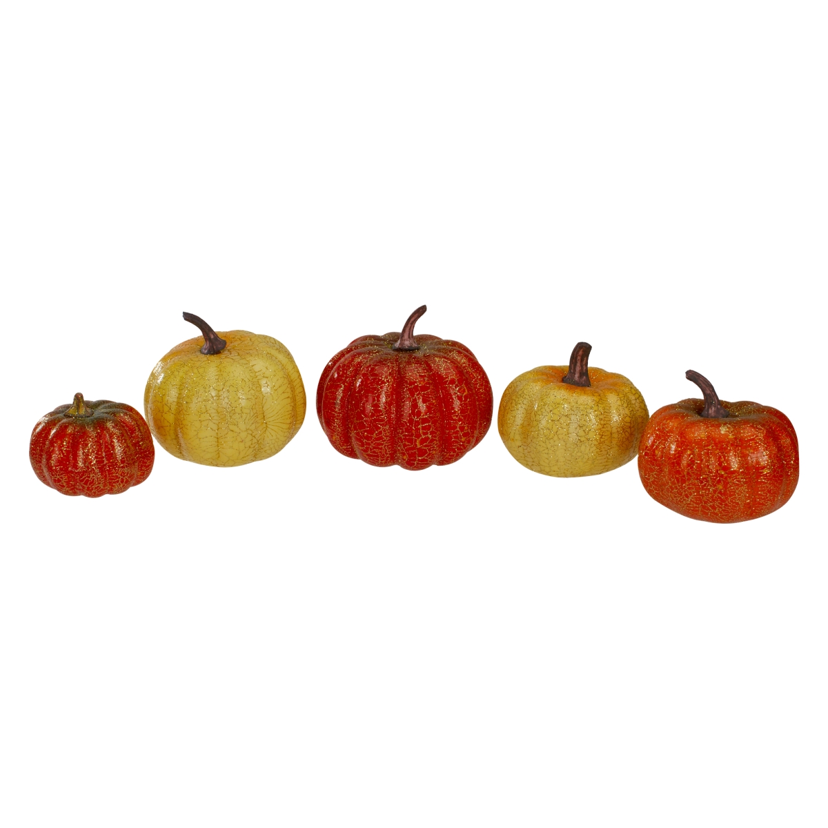 Picture of NorthLight 34340448 4 in. Artificial Pumpkins Fall Harvest Tabletop Decor - Set of 5