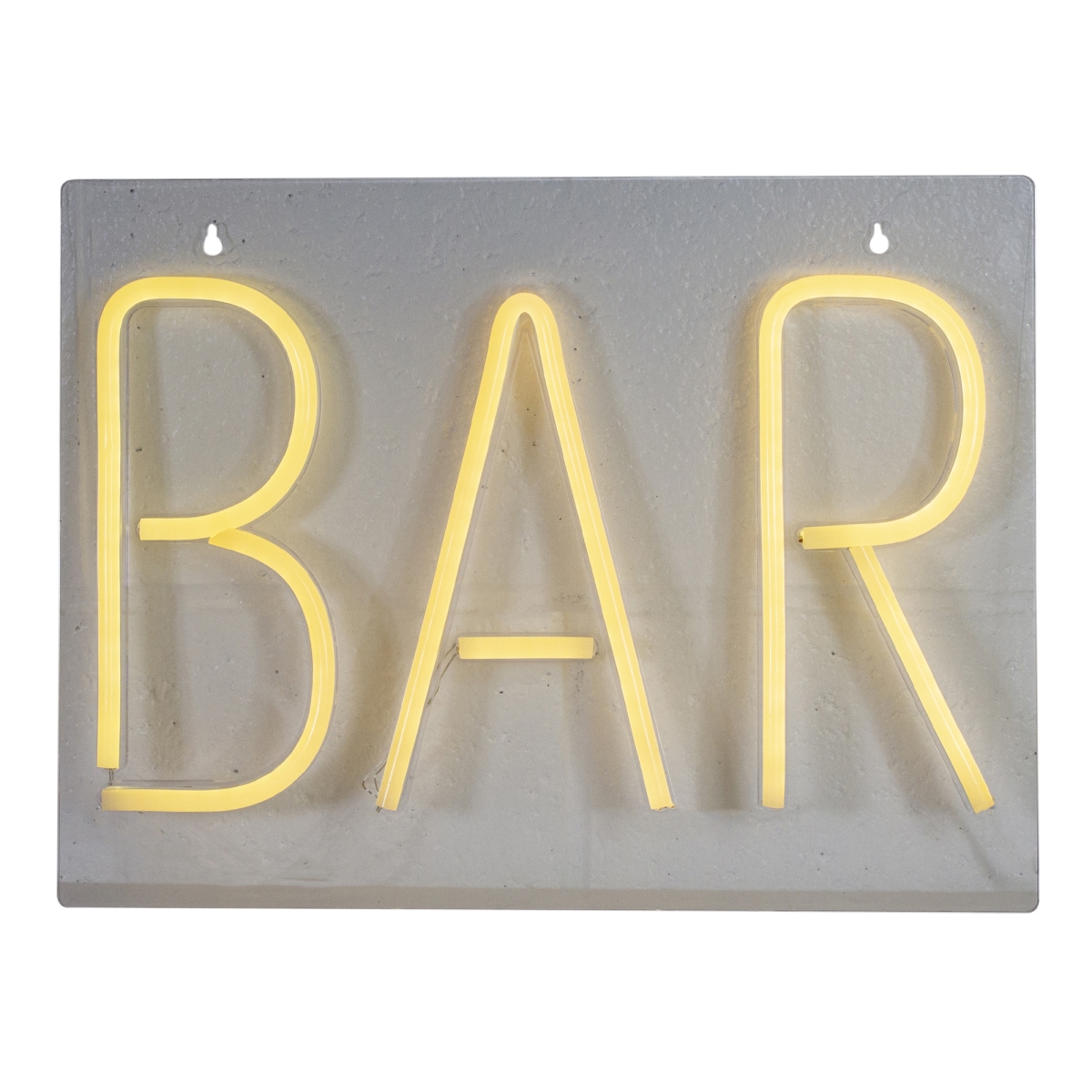16 in. Neon Style Bar LED Lighted Wall Sign, Bright Orange