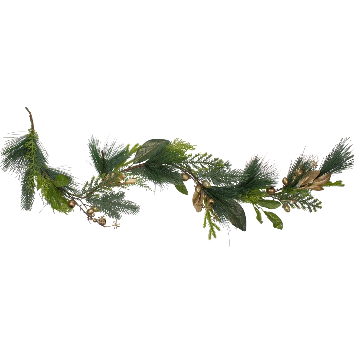 5 ft. x 6 in. Leaves Berry & Cedar Artificial Christmas Garland