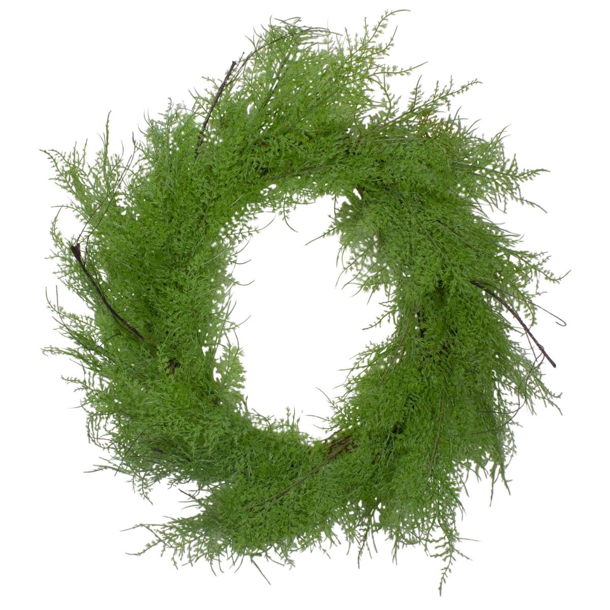 24 in. Brown & Green Cedar Christmas Wreath - Unlit