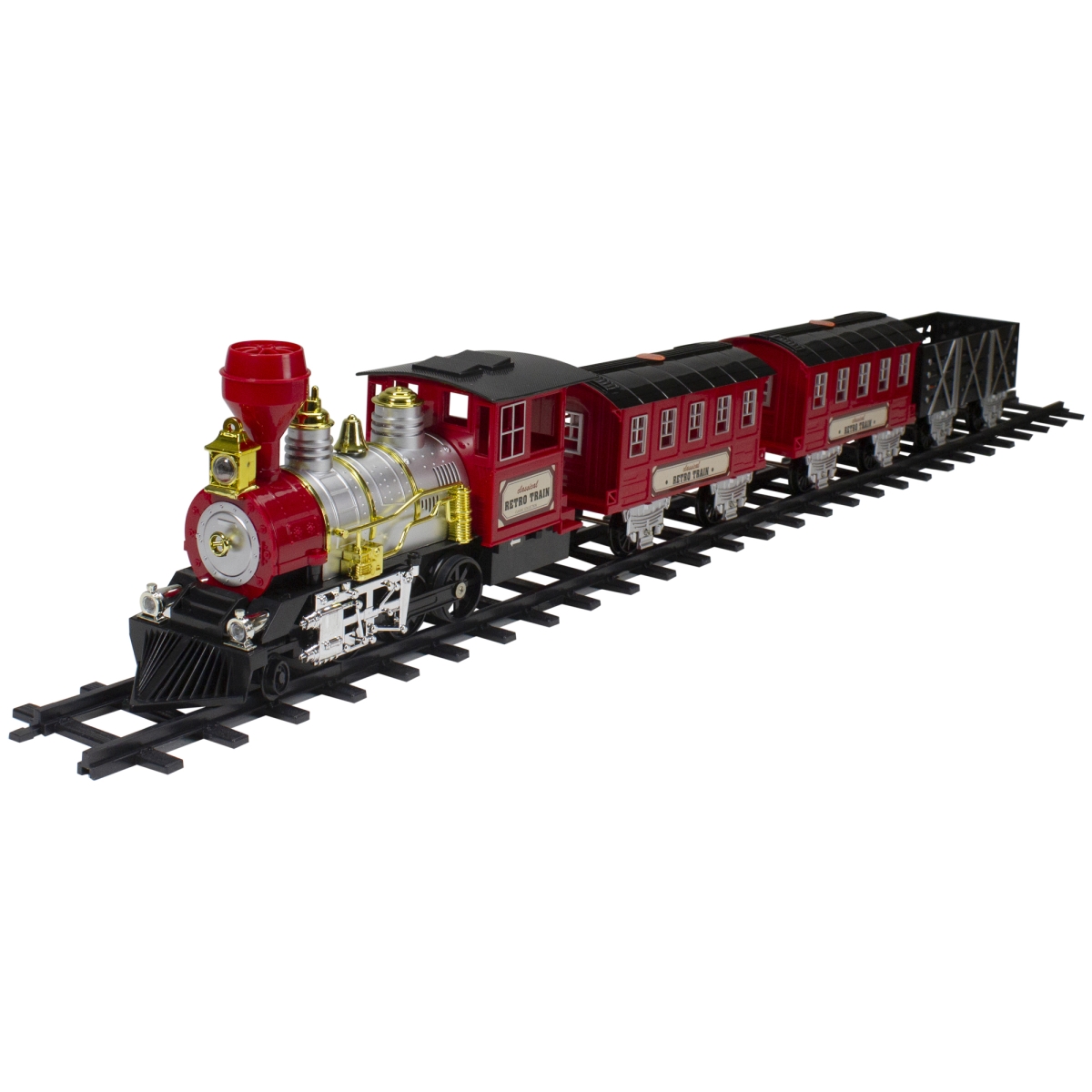 Picture of Northlight 34299486 Battery Operated Lighted & Animated Christmas Train Set with Sound - 24 Piece