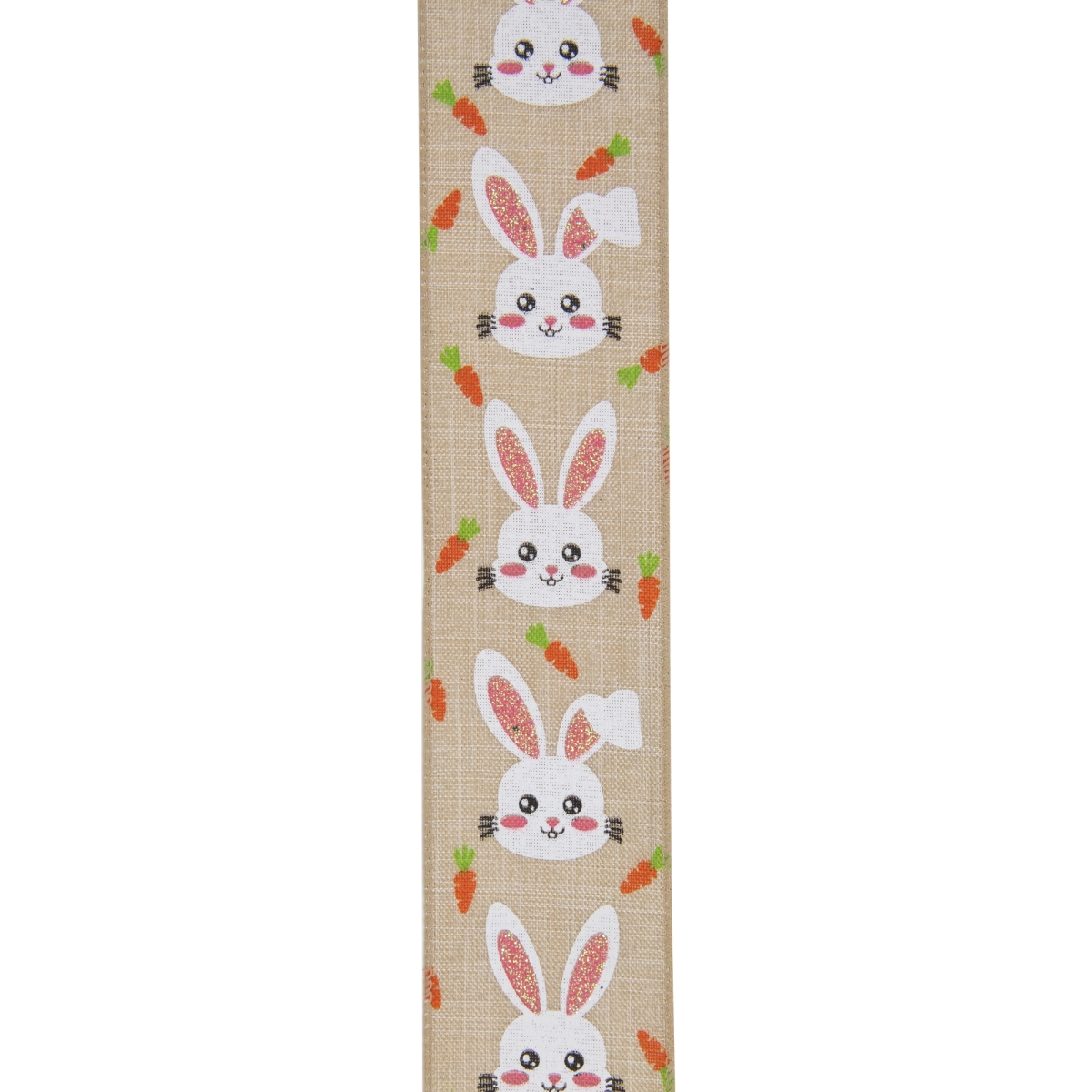 Picture of NorthLight 34676936 2.5 in. x 10 yard Spring Easter Wired Craft Ribbon, Natural Brown