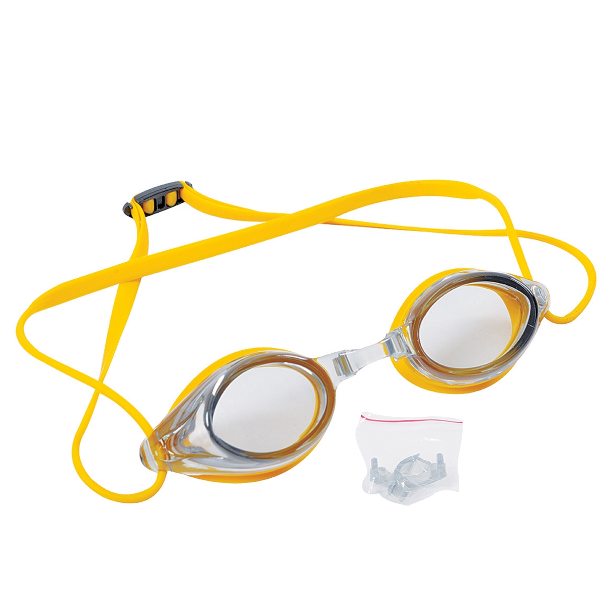 33401364 7 in. Competition Swimming Pool Goggles, Yellow
