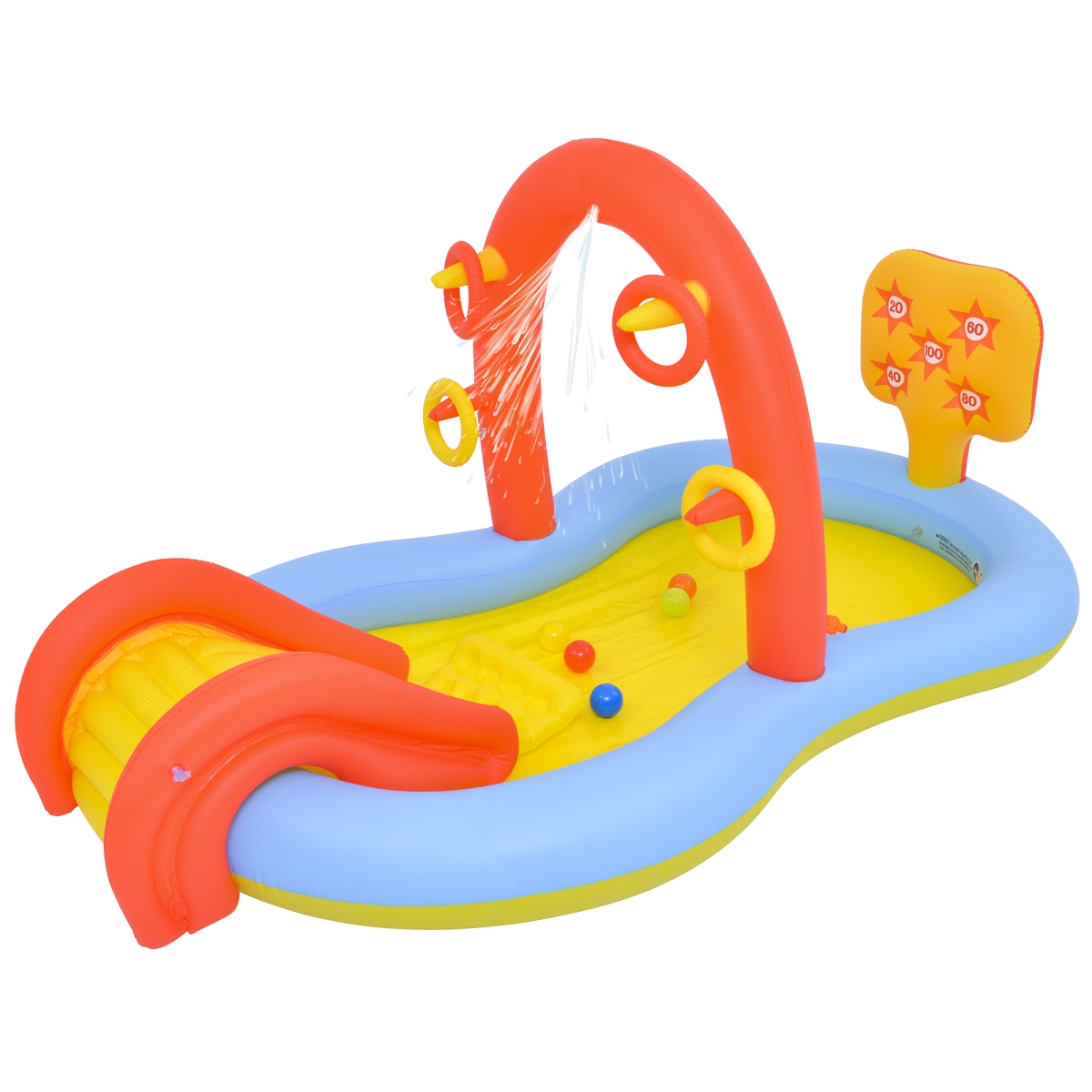 33401352 7.25 ft. Inflatable Childrens Interactive Water Play Center
