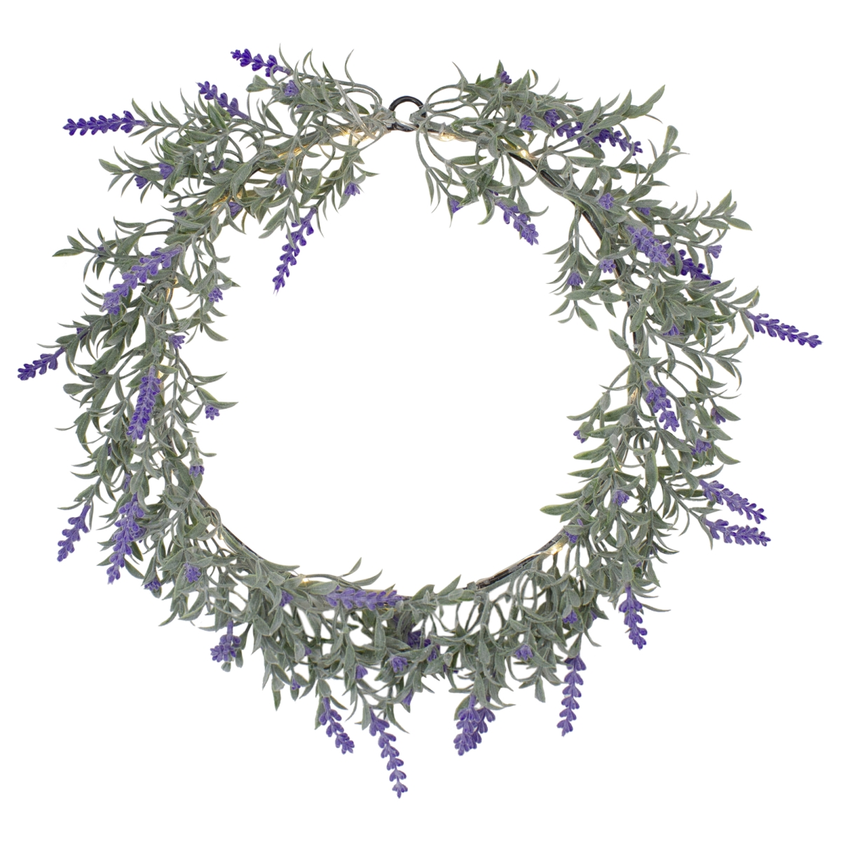 Picture of Northlight 34743512 16 in. Artificial LED Lighted Lavender Spring Wreath Lights&#44; White