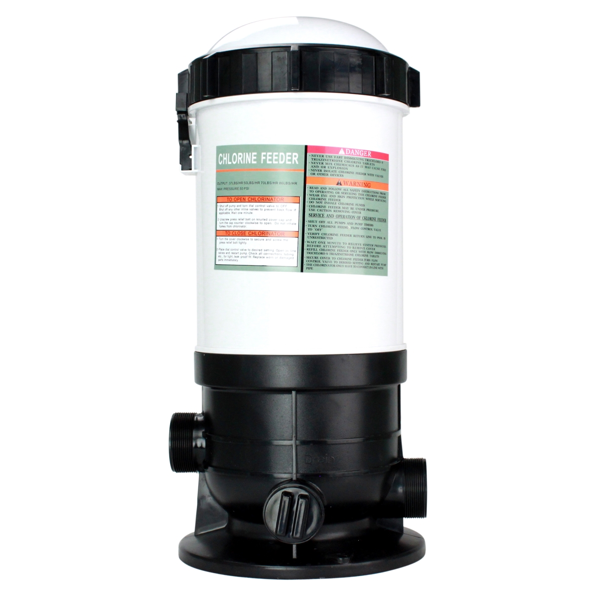 34777578 37 lbs Automatic Off-Line Chlorinator Chemical Feeder