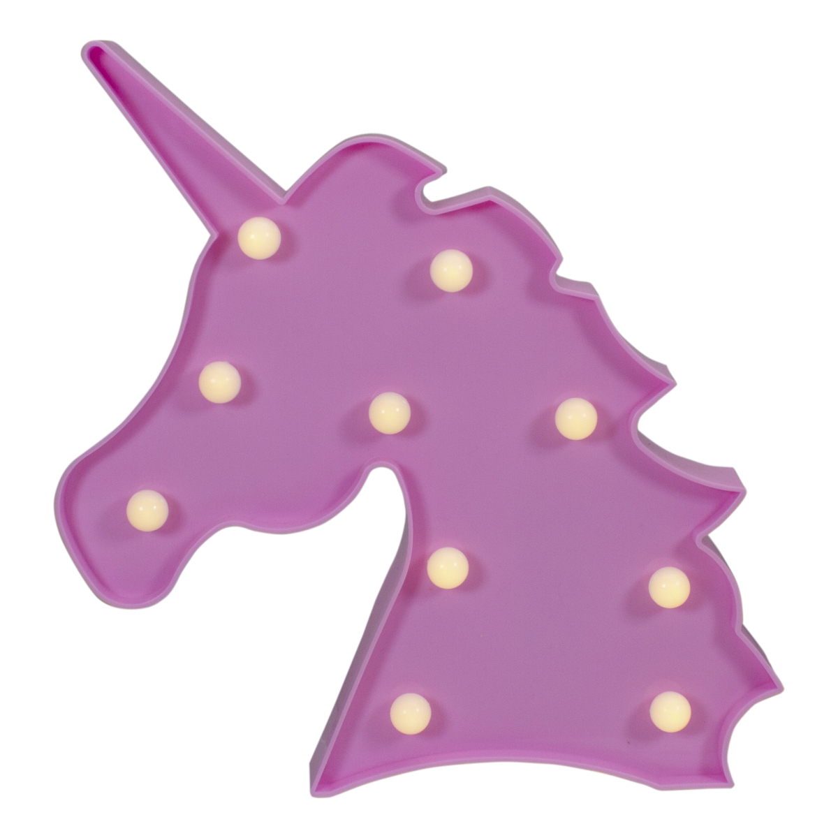 34769353 10 in. LED Lighted Pink Unicorn Marquee Wall Sign